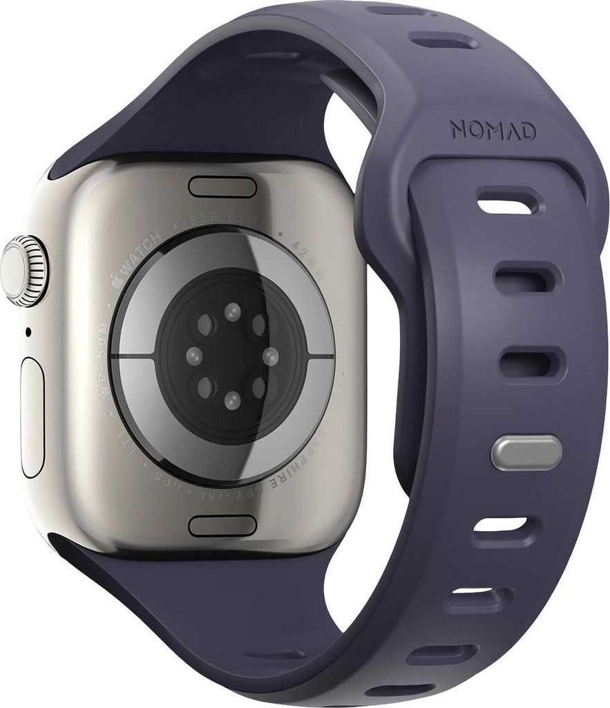 Nomad Tempo Band, Band, Smartwatch, Violett, Apple, 41mm / 42mm, Gummi