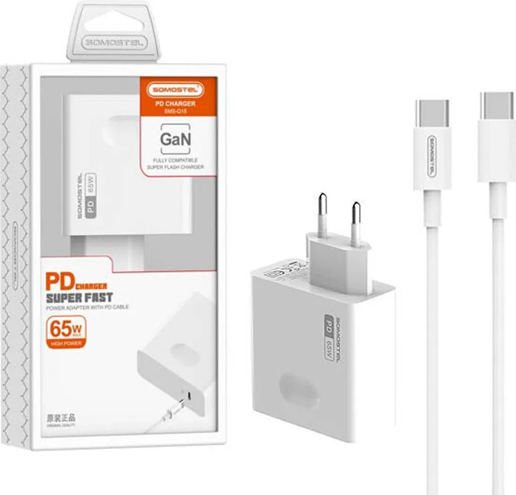 Chargeur 65W GaN Somostel Q15 : Fini la Chauffe et les Recharges Lentes