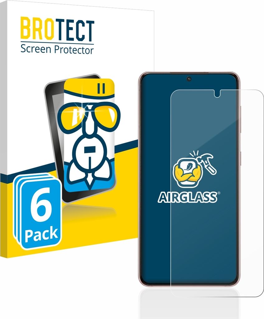 6x BROTECT Schutzglas für Samsung Galaxy S21 5G Schutzfolie Panzer Folie Glas Display Schutz klar
