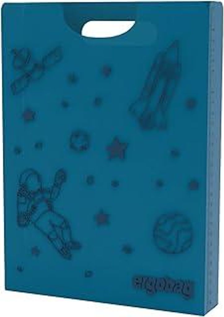 ergobag Heftebox DIN A4 inkl. Griff für mehr Ordnung im Schulranzen, durchsichtig und stabil