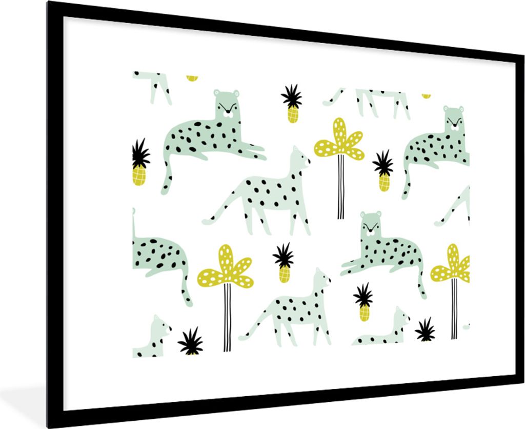 MuchoWow® MuchoWow® Gerahmtes Poster Panther - Baum - Produktbild 