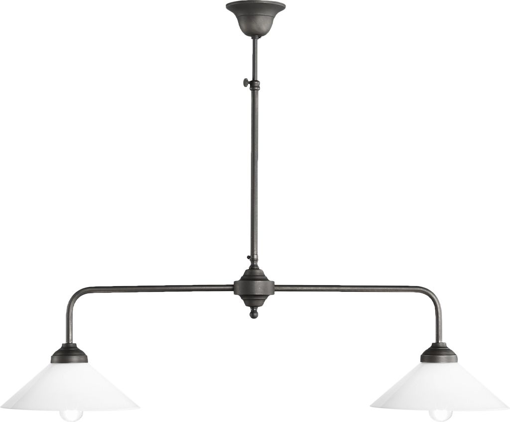 Deckenleuchte Glas Messing E27 in Bronze dunkel matt Weiß Produktbild 