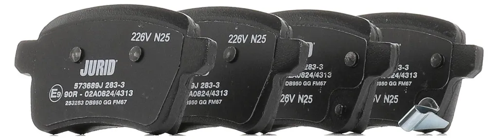 Plaquettes de frein JURID 573689J pour entretien OPEL Corsa E