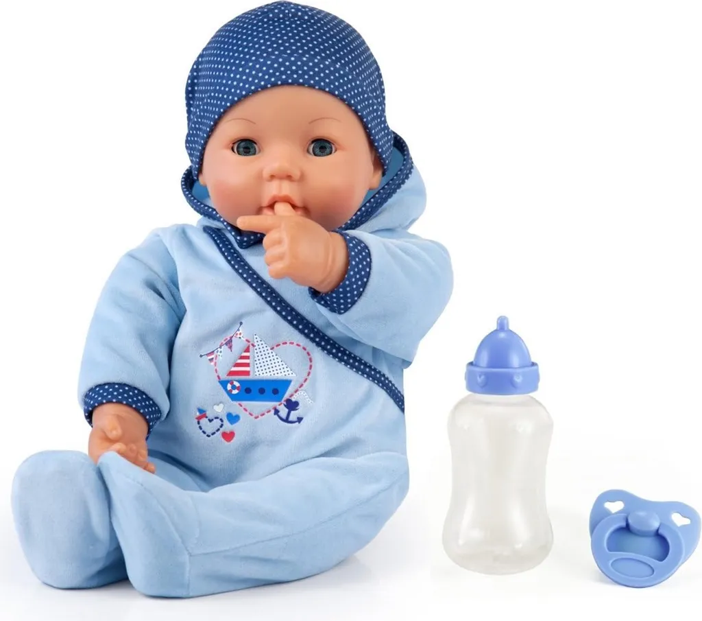 Bayer Design 94683AA Poupée Hello Baby Boy interactive de 46 cm