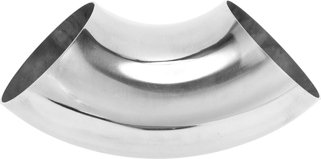 90 Grad Bogenbogen Auto Modifizierte Auspuffrohrleitung Rohrleitung 3,5" Zoll OD Dicke 1,5mm/16GA 89x230x1,5mm 201 Edelstahl Silberton