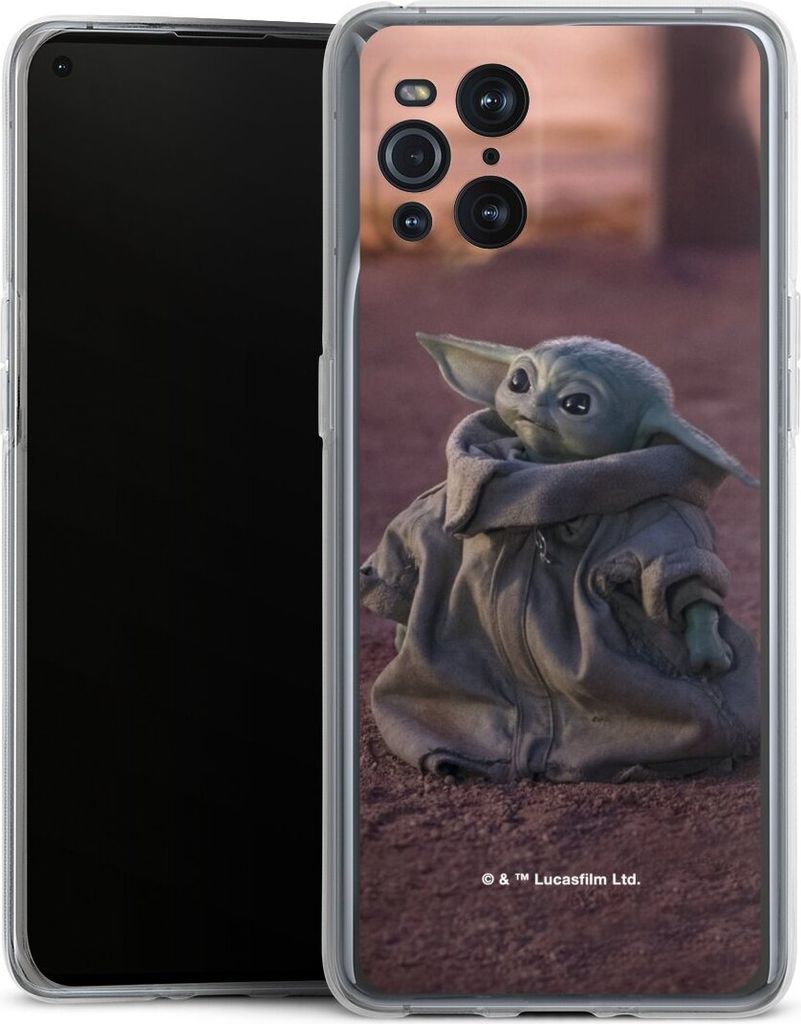 DeinDesign Handyhülle für Oppo Find X3 Pro Silikon Hülle Case Smartphone Schutzhülle Star Wars Baby Yoda The Child