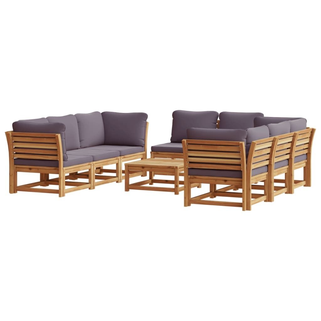 "WINTER SALE" 9-tlg. Garten-Lounge-Set mit Kissen Massivholz Akazie - Gartensofas NeuMöbel339581