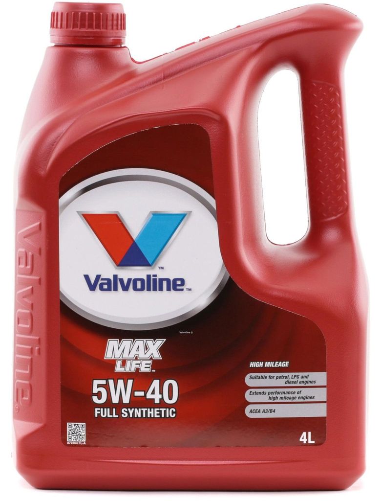 Valvoline MaxLife für 5W-40 4 Liter Motoröl Motorenöl Produktbild 