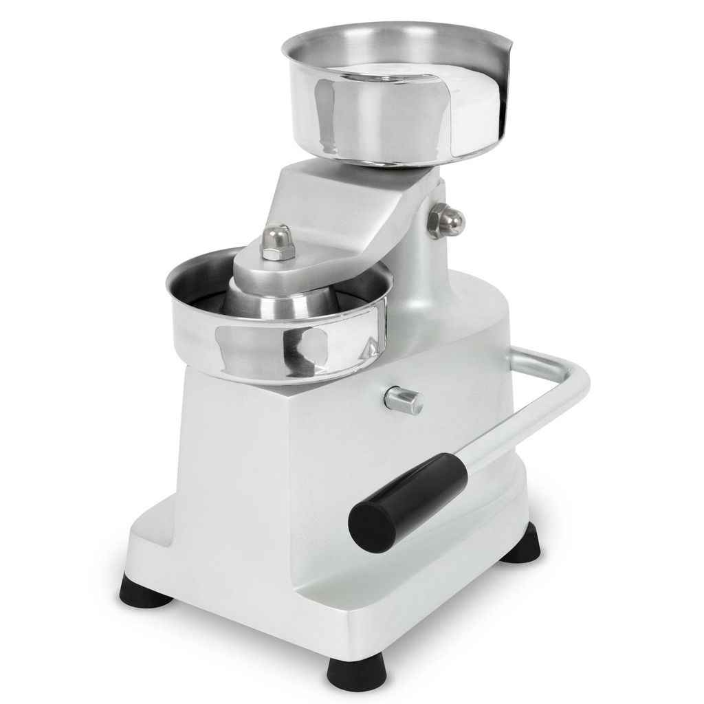 VERTES Hamburgerpresse Burger Pattie Presse aus Edelstahl, Profi Produktion von Burger Patties mit 10 cm Durchmesser, Leichtgängiger Hebelmechanismus