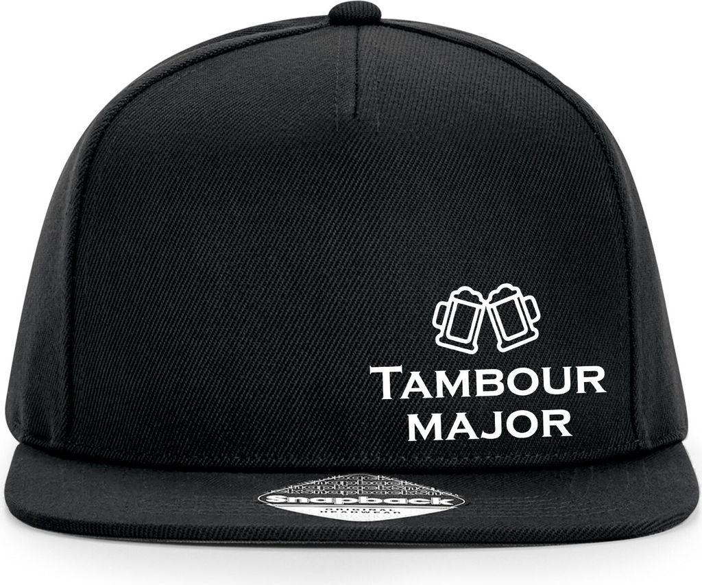 Huuraa Cappy Mütze Tambourmajor Schützenfest Black Polyester Snapback Kappe Geschenkidee