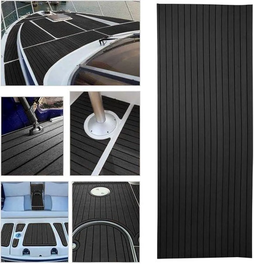 Revêtement de pont auto-adhésif en mousse EVA pour bateau aspect teck