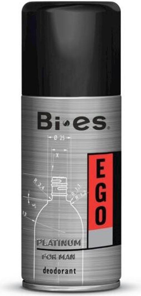 Ego Platinum Men's Deodorant Spray - 150ml Confidence Boost Formula