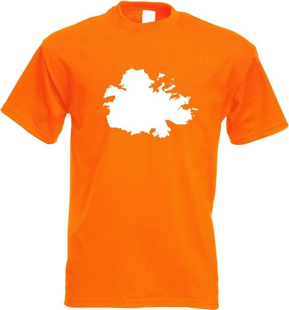 Kiwistar - T-Shirt - orange - Antigua und Barbuda Herren Funshirt Bedruckt Design Sprüche Spruch Motive - mit Motiv Bedruckt - Funshirt Design - S...