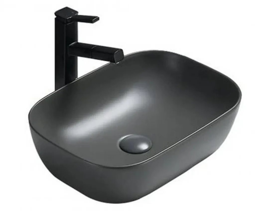 Mexen Rita Lavabo Oval Grigio Antracite Opaco 45 cm | Design Minimal