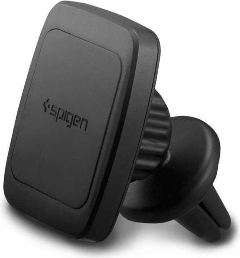 A black magnetic car mount for air vents.