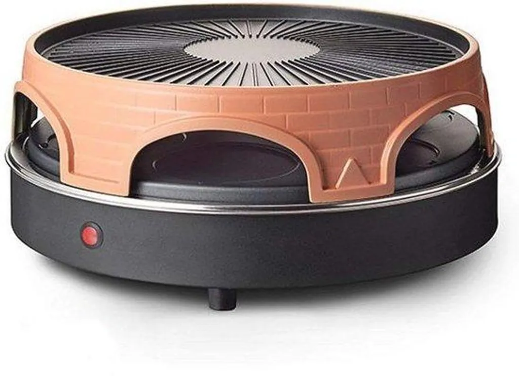 Mini-four pizza 3-en-1 et service raclette 6 poêlons - Chauffe Rapide