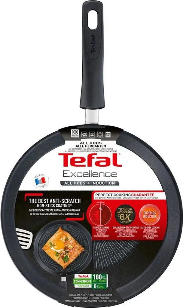 Tefal Excellence 25 Cm Crêpesmaker Silber  Silber One Size Produktbild 