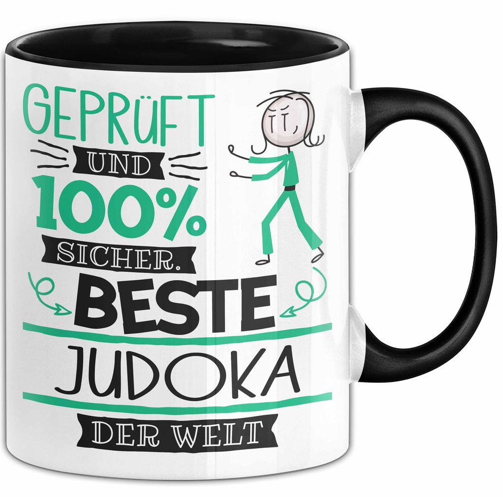 Beste Judoka Der Welt Tasse Geschenk für Eine Judoka Und Sicher Geschenkidee Geburtstag Weihnachten (Schwarz)