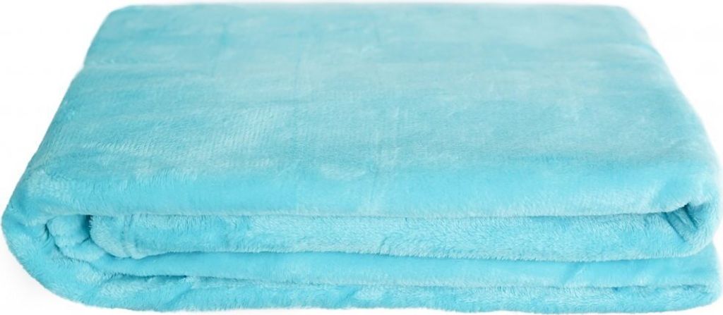 Kuschelige Decke 220x240 cm Fleecedecke Wohndecke aus Polyester Tagesdecke Petrol