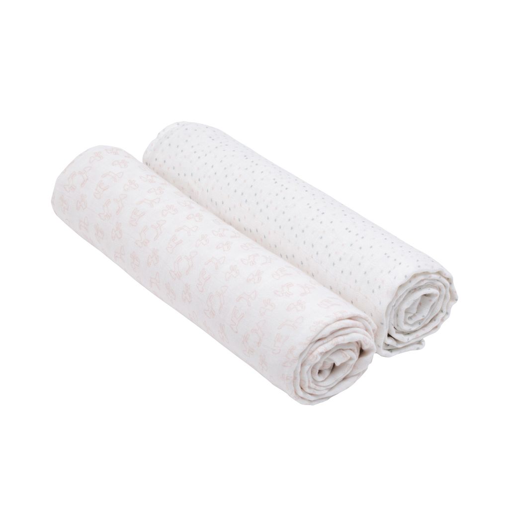 Laessig Little Pucktuch Hellrosa 2 Stück