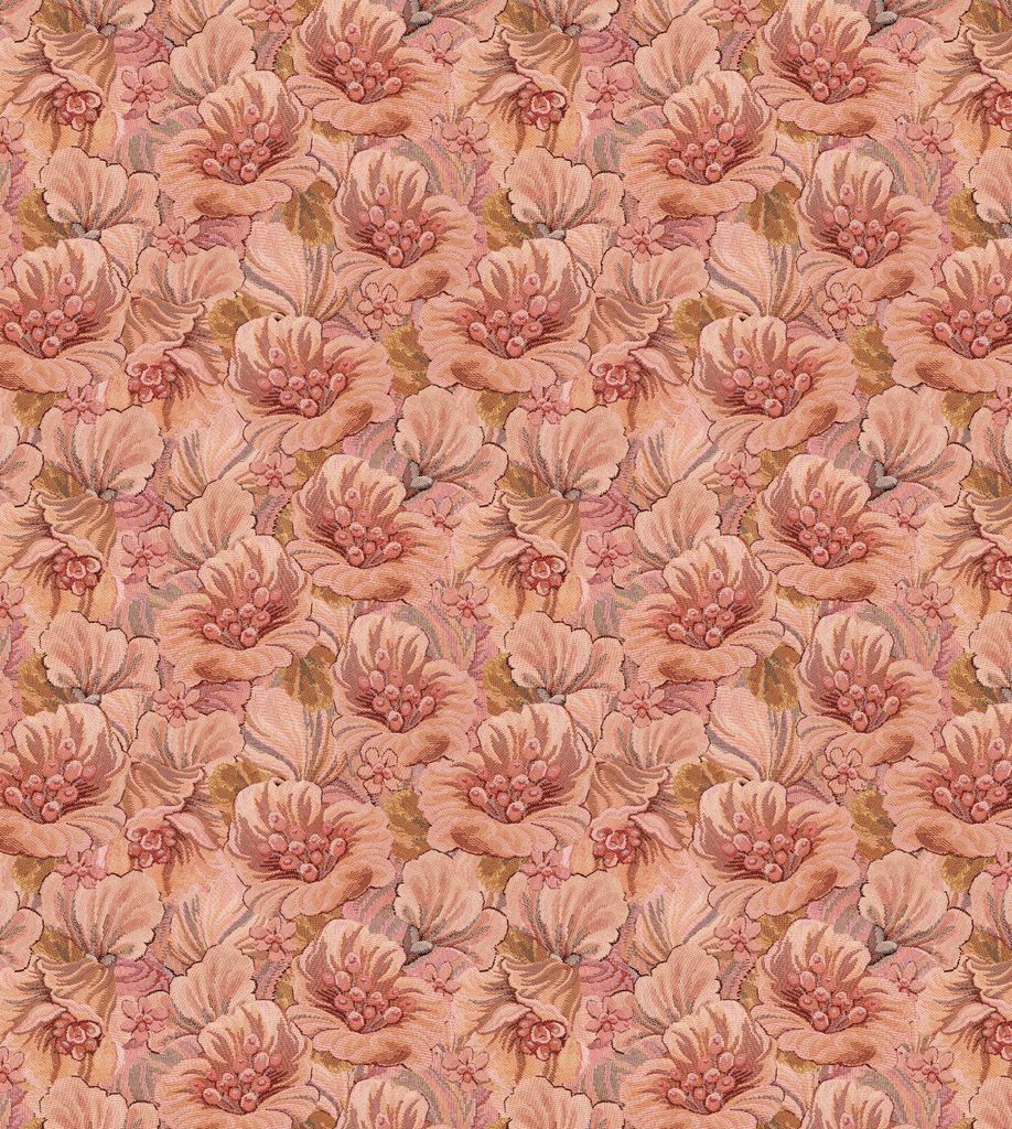 ESTAhome Fototapete gesticktes Blumenmuster Rosa 2.5 x 2.79 m