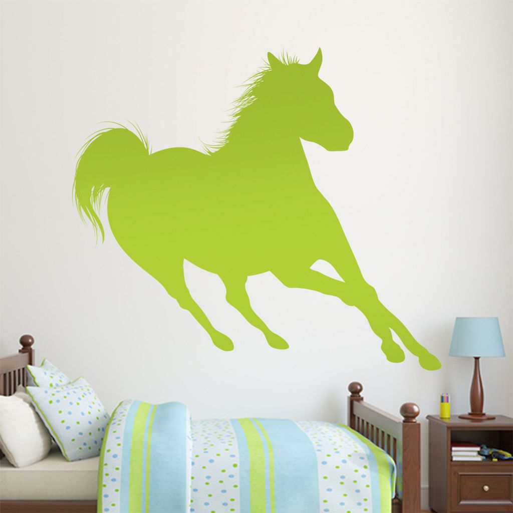 KIWISTAR Pferd Silhouette laufend Wandtattoo in 6 Größen - Wandaufkleber Wall Sticker - Dekoration, Küche, Wohnzimmer, Schlafzimmer, Badezimmer