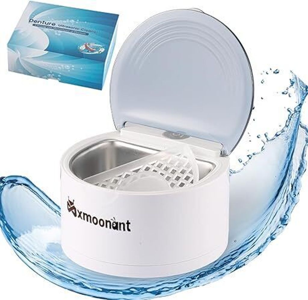 Ultraschallreiniger,340ml Ultraschallbad,Ultraschallreinigungsgerät,Reinigungsmaschine für Schmuck, Brille, Make up Pinseln