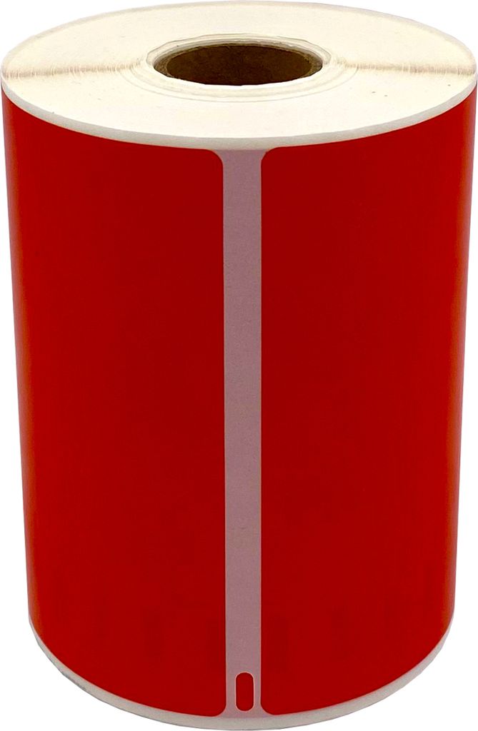 DULA Etiketten - Kompatibel mit Dymo Compatible labels - Rood - S0904980 - Grote verzendetiketten - 1 rol - 104 x 159 mm - 220 labels per rol