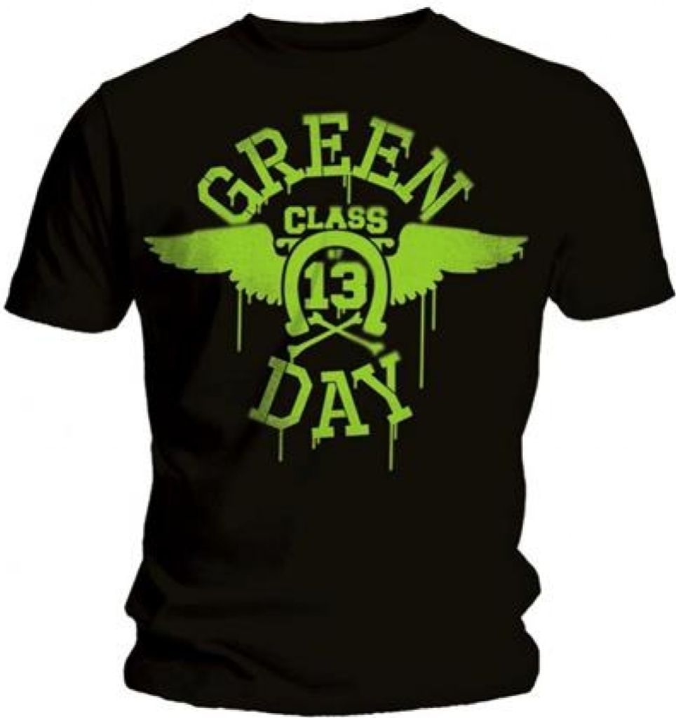 Green Day Neon Black Black XL T-Shirt