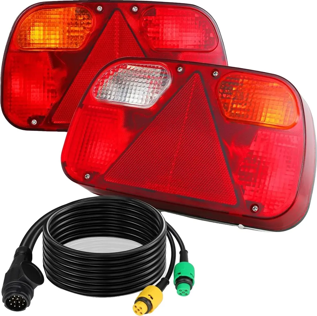 Kit éclairage pour remorque bateau et van, câble 5,5m, installation 12V facile