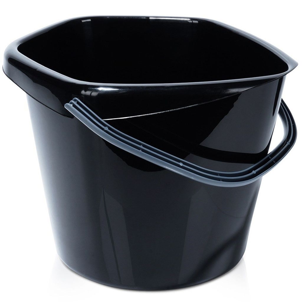 Secchio di plastica nero da 14 l Immagine del prodotto 