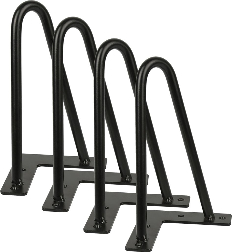 WYCTIN 4er Set Hairpin Legs Tischbeine aus Stahl 2 Streben Produktbild 