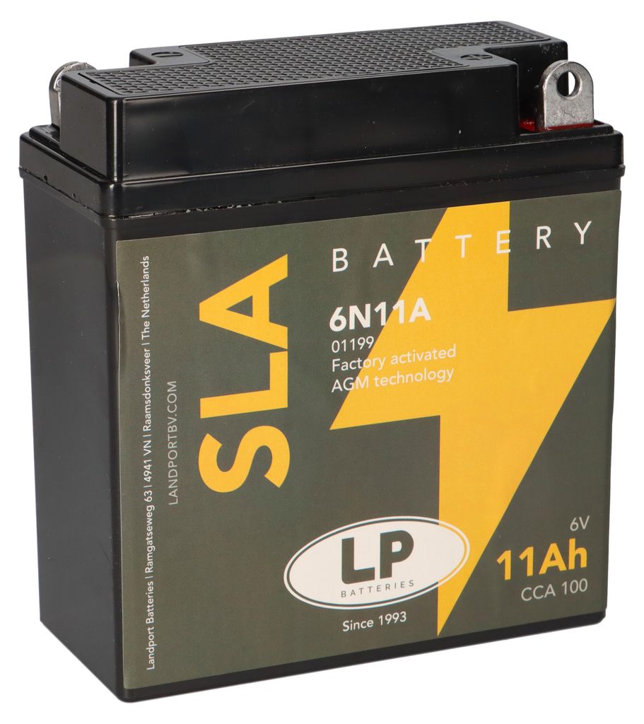 Batteria AGM SLA 6V 11Ah per avviamento moto MS 6N11A Immagine del prodotto 