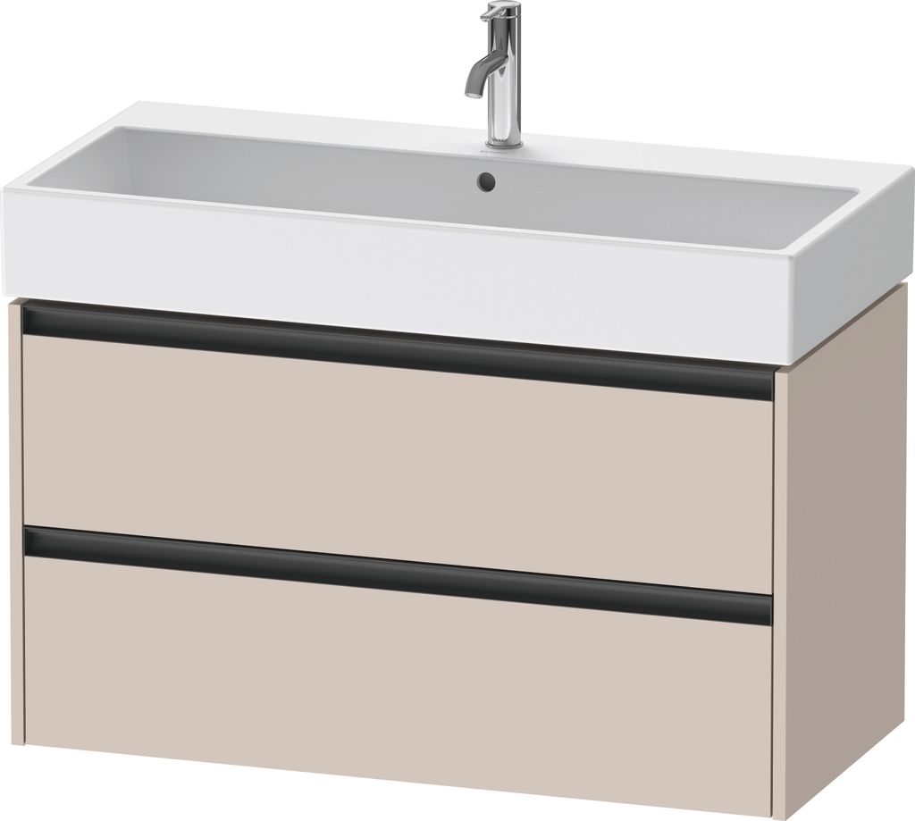 Duravit Ketho.2 Waschtischunterbau wandhängend, 2 Schubkästen, 984x440x460mm, für Vero Air 235010, K25278091910000