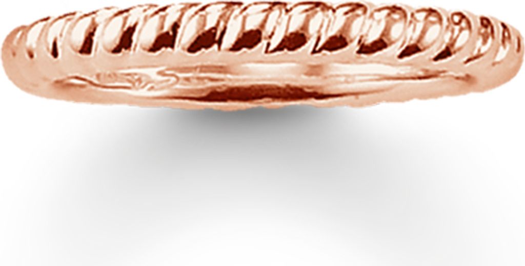Thomas Sabo TR1978-415-12 Ring Damen Kordeloptik Silber Rosé-Gold Gr. 44