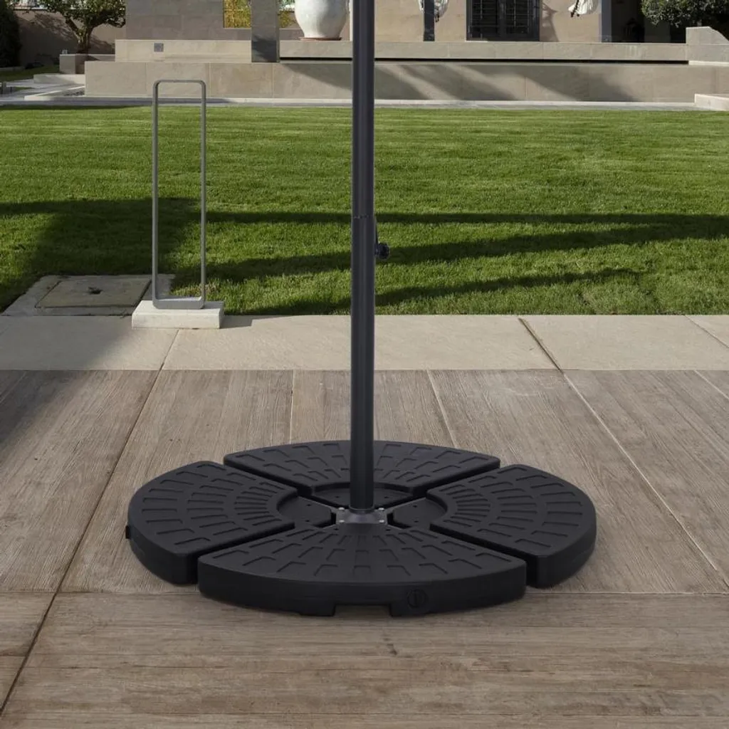 Support de Parasol Myrtle avec 4 Dalles Robustes à Remplir Eau ou Sable - 2