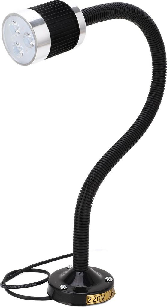 Runde, magnetische Schwanenhalsleuchte für industrielle Anwendungen, LED, CNC-Maschinenleuchte, Drehbankleuchte, 220 V AC, 3 W