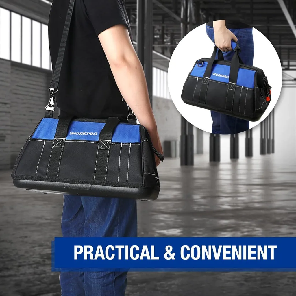 WORKPRO Sacoche à outils électricien 40CM en Polyester 600D étanche - 8