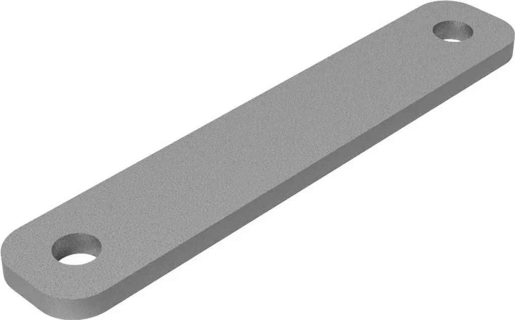 Piastra di Serraggio SUPROD M10 LW 121mm Zincata per Bulloni a U