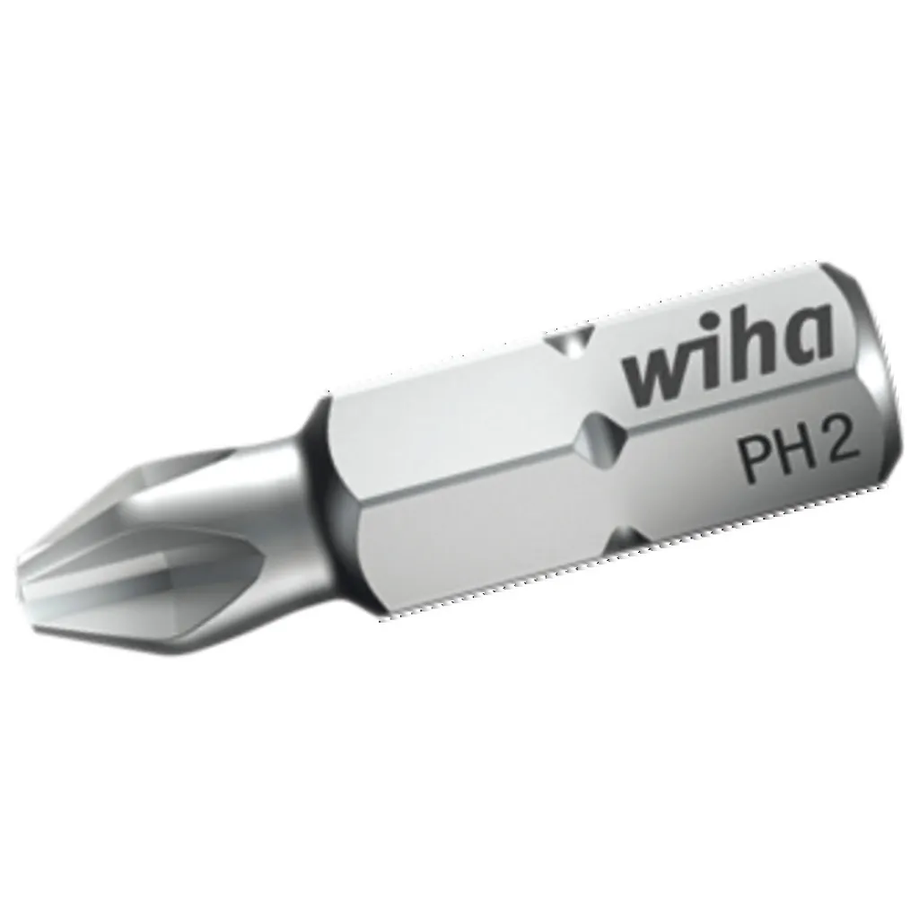 Embout Phillips PH3 forme C 6.3 WIHA 1659 - Acier robuste de 25 mm