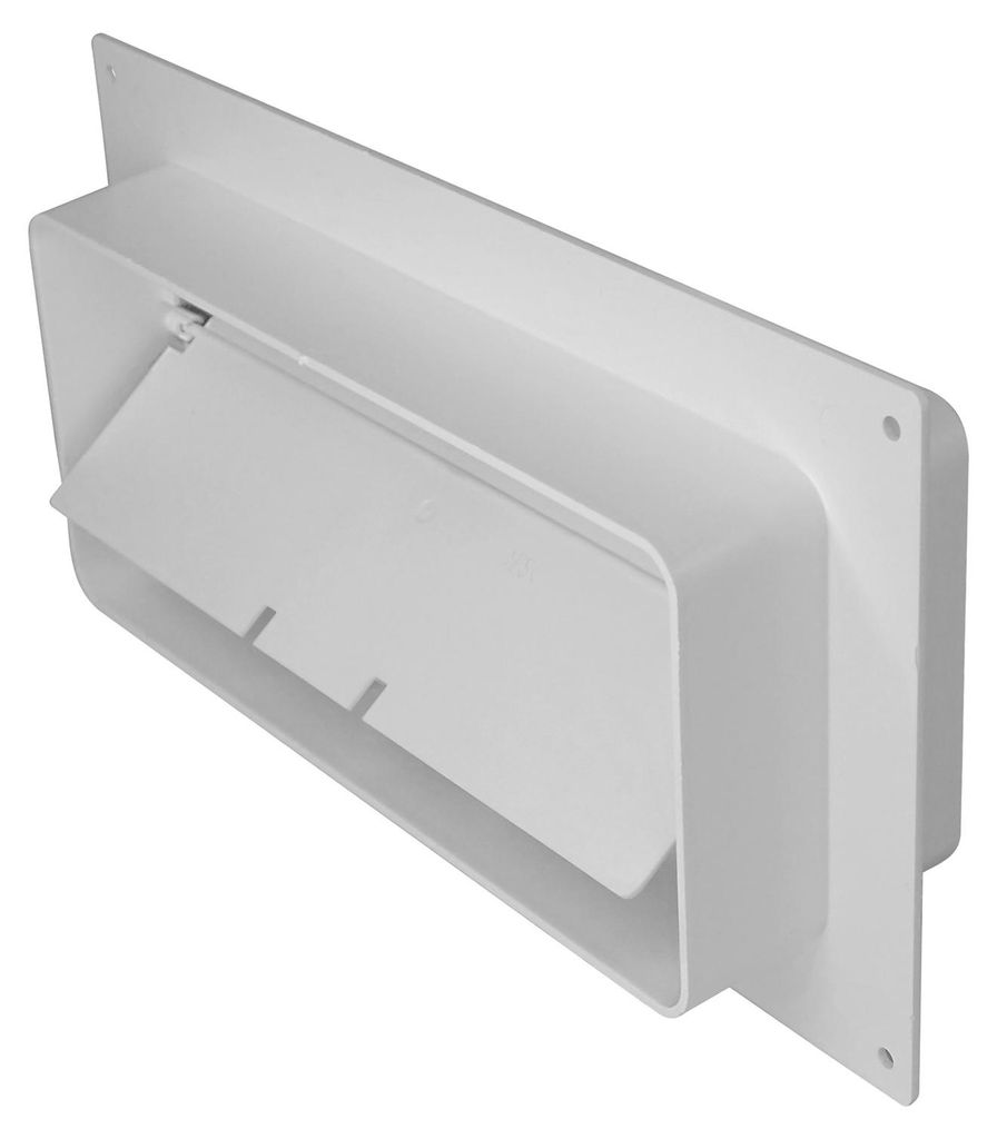 Flachkanal Wandflansch mit Rückschlagklappe 220x90 mm Produktbild 