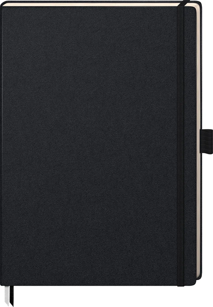 Brunnen Kompagnon 105528905 Taccuino A4 Dotted Nero Premium Notebook
