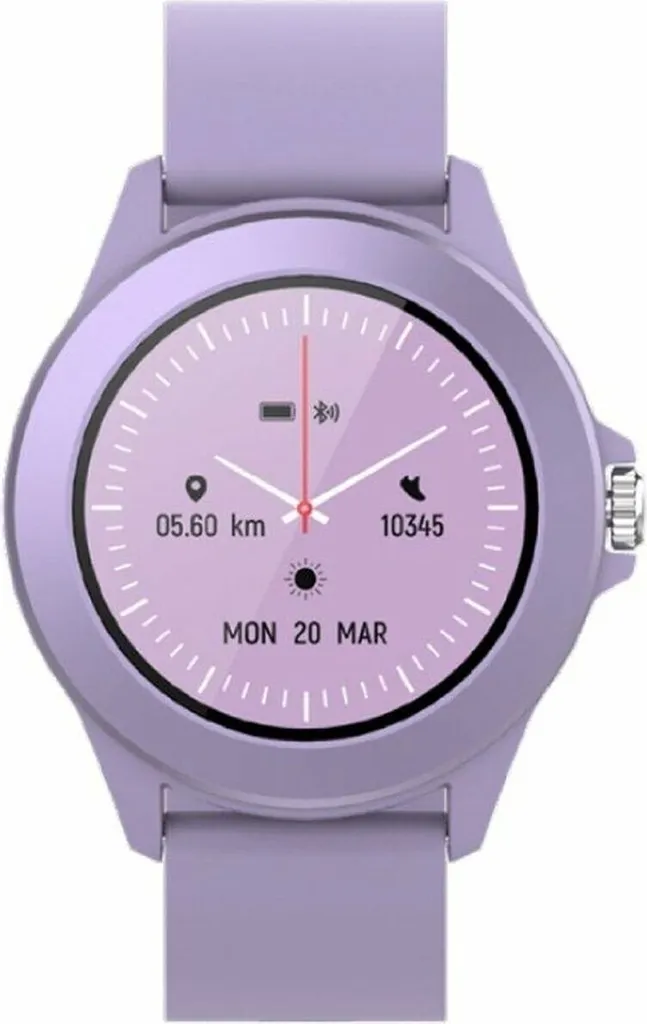 Montre intelligente Bluetooth Forever Lavande IP68 avec Suivi de Santé