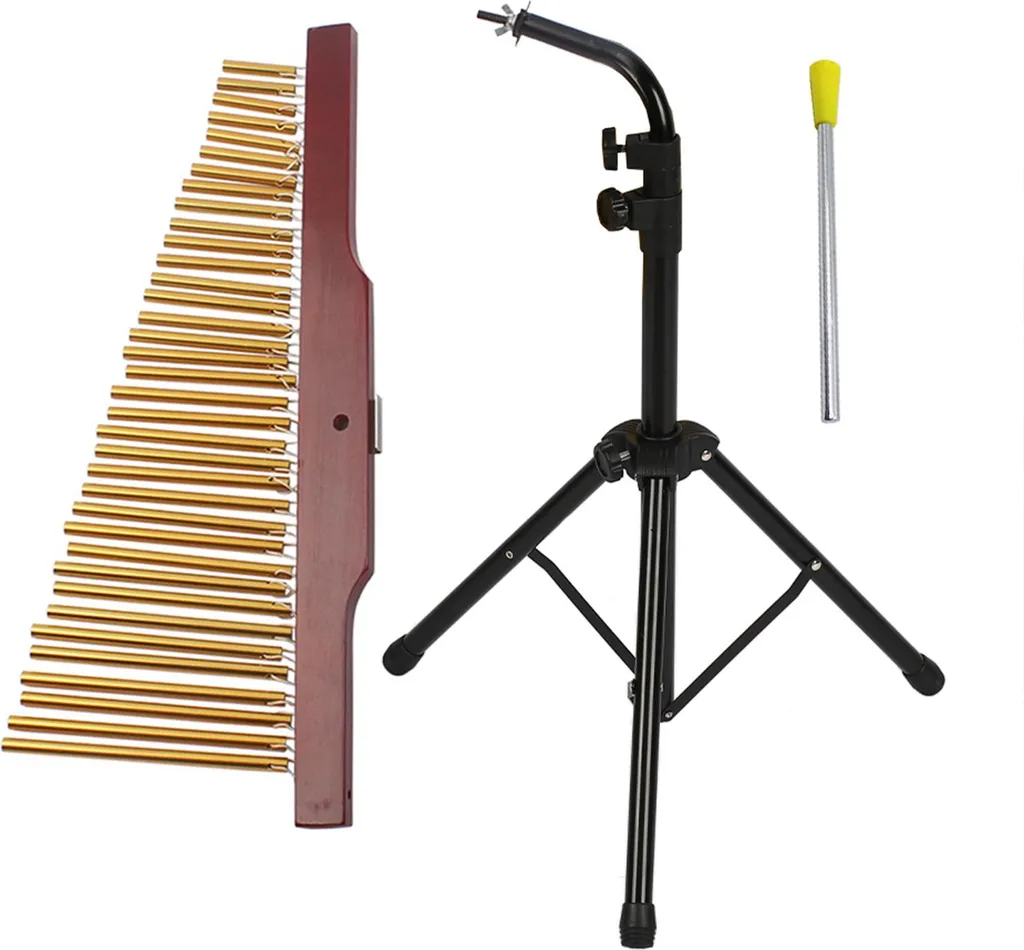 Carillon de Table 36 Barres Instrument de Percussion avec Support Solide