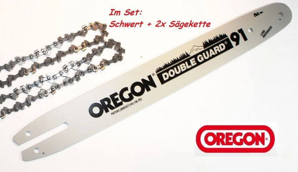 Oregon 543484: Kit Guida 40cm e 2 Catene Professionali 55 Maglie 3/8 - 8