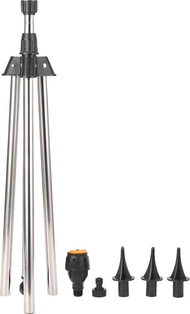 Arroseur de jardin circulaire sur trépied avec jet rotatif automatique