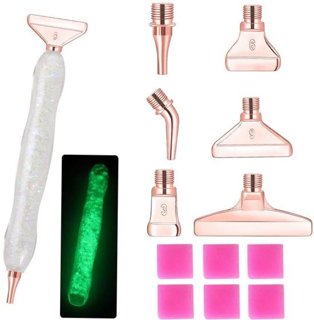 Accessoires de broderie diamant 5D avec 13 pointes métal de rechange
