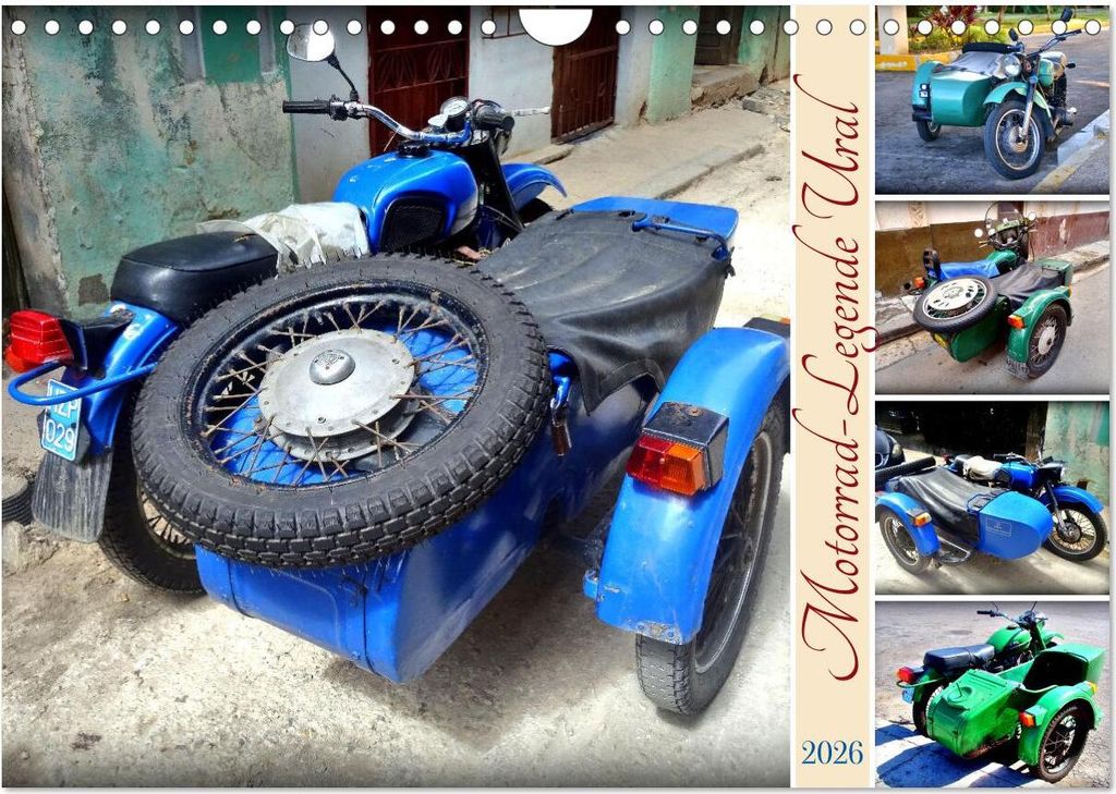 Motorrad-Legende Ural (Wandkalender 2026 DIN A4 quer), Produktbild 