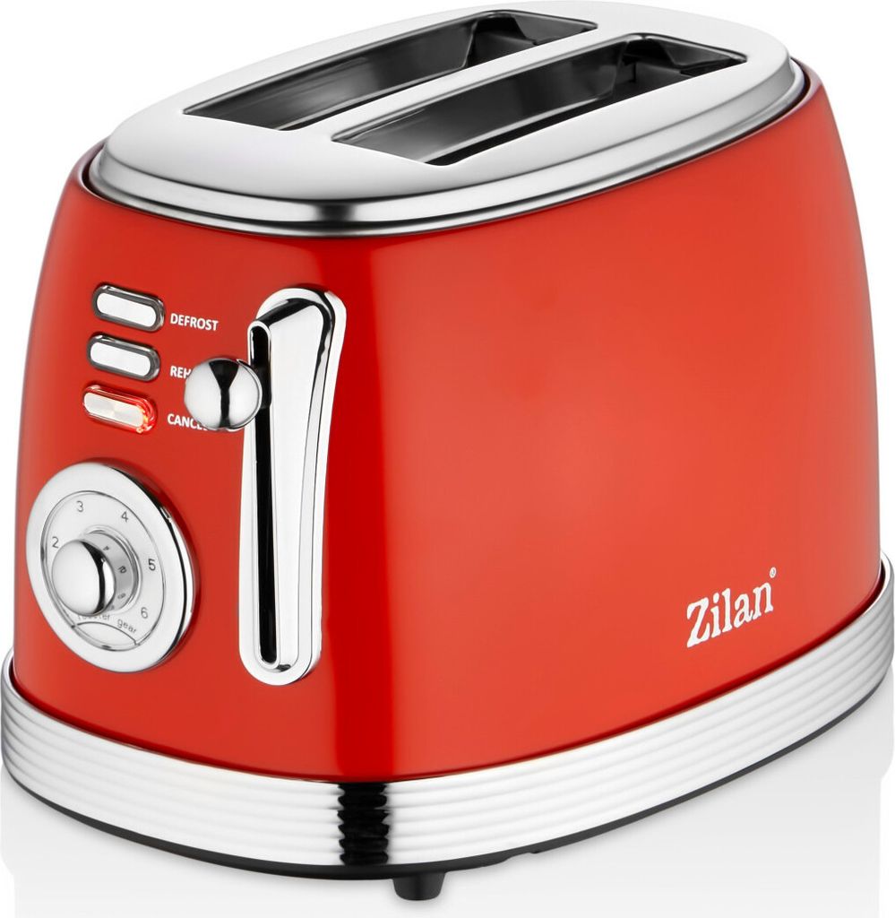 Zilan 60er Jahre Retro 2 Scheiben Doppelschlitz Toaster | Produktbild 