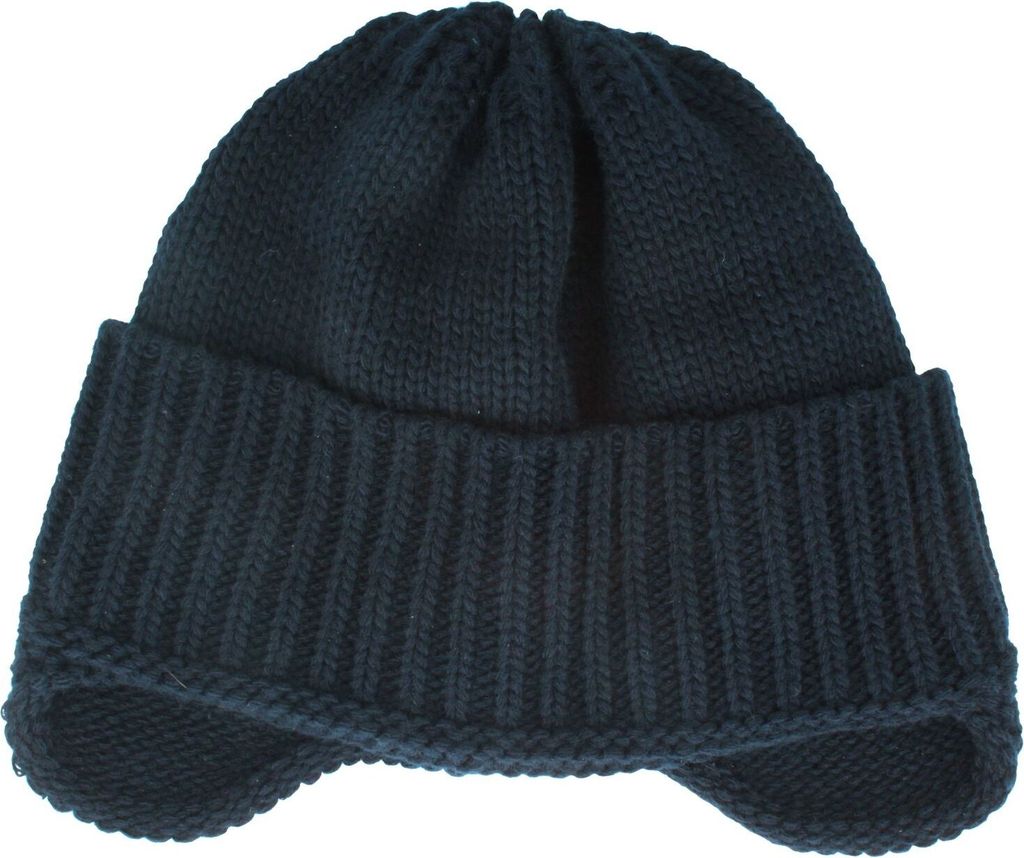 Mc-Burn Strickmütze(Maski) Flieger-Optik mit Fleece/Umschlag, blau, Gr. Einheitsgröße